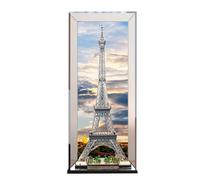 Vitrine en acrylique transparente CHIFENMS pour Lego 10307 Tour Eiffel - Boîte de rangement pour objets de collection - Boîte transparente anti-poussière (coque uniquement) (fond de 3 mm)