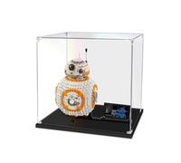 Vitrine en Acrylique Transparente Compatible pour Le-go 75187 Robot BB-8 modèle Boîte d'affichage Rangement Anti-Poussière 30×20×30CM (Modèle Non Incluse) 2MM