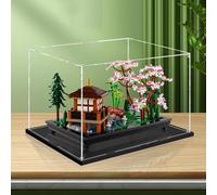 Vitrine en Acrylique Transparente pour Lego 10315 Tranquil Garden, Boîte de Rangement Anti-poussière Compatible (Modèle Lego Non Inclus) A,2mm