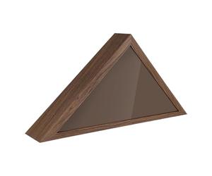 Vitrine en bois pour drapeau funéraire - Cadre de drapeau vétéran - Support mural - Boîte de présentation de collection - Solution digne pour la maison, le bureau, le salon, la chambre à coucher, le
