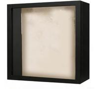 Vitrine en pour bois pour Miniatures 1:24 pour Boîte d'Exposition Murale avec Fermeture Magnétique pour Figurines et Maquettes de Voitures Profond (black 5 * 5inch)