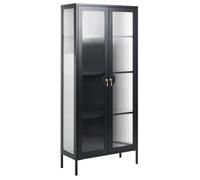 Vitrine en verre GLEORA Métal Noir