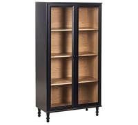 Vitrine en verre TINGLEDALE 80 cm Noir