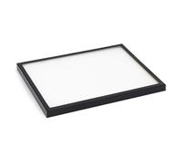 Vitrine en verre véritable pour médailles, insignes et objets de collection avec non-tissé blanc | Dimensions extérieures 415 × 315 × 30 mm | SAFE 8316