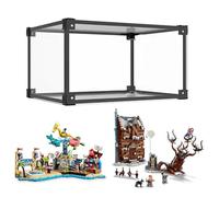 Vitrine Exposition pour Lego 76407 41737,45x40x30cm Acrylique Transparent Grand Boîte de Présentation,Boîte d'Affichage Anti-Poussière pour Collection Figurine Jouets