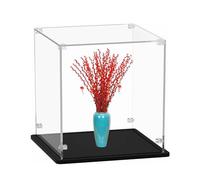 Vitrine extra large en acrylique transparent - Boîte à objets de collection anti-poussière pour salon, chambre, bureau à domicile - Taille : 46 x 38 x 91 cm, vitrine parfaite pour les trésors
