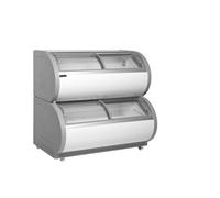 Vitrine froid négatif à deux niveaux TD500