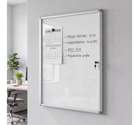 Vitrine HWC-Q51, verrouillable, accessoires inclus, 95x68x7 cm