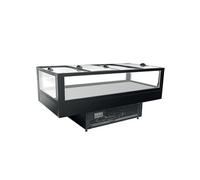 Vitrine Ilot Réfrigéré Self Service URANUS Bi Température 4 Portes Isotech