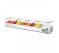 Vitrine inox réfrigérée à ingrédients 9 x GN 1/3 (P)100 mm, 230 W, 220 V - MONO