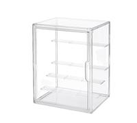 Vitrine Jumbo en acrylique à 5 niveaux pour figurines - Étagères extra profondes pouvant contenir plus de 40 objets de collection, vitrine de bureau avec porte magnétique pour POP ! Vinyles et têtes à