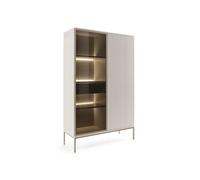 Vitrine Laval - LED - Panneaux de particules - Marron - 104 x 166 cm