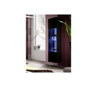 Vitrine LED Murale Design "Fly C3" 170cm Noir