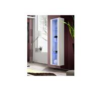Vitrine LED Murale Design "Fly C4" 170cm Blanc