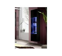 Vitrine LED Murale Design "Fly C3" 170cm Noir