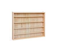 Vitrine Murale 5 Compartiments Aspect Chêne - COLLECT CHENE - ALTOBUY Marron G