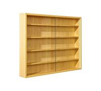 AltoBuy Collect - Vitrine Murale 5 Compartiments Aspect Hêtre