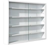 AltoBuy Collect Blanc - Vitrine Murale 5 Compartiments Blanche