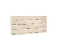 vidaXL Vitrine de collection en bois avec portes 80 x 8,5 x 37 cm