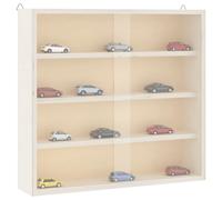 vidaXL Vitrine de collection en bois avec portes 80 x 8,5 x 37 cm