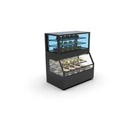 Vitrine Murale Chaude Série Integra Combi Module Supérieur Version Froid et Module Inférieur en Version Chaud 3 Etagères