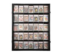 Vitrine murale de collection - Acrylique Anti-UV - Pour cartes à collectionner, figurines, médailles... - Tableau et cadre élégant (35 cartes)