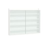 Vitrine murale pour objets de collection - HOMCOM - 80x9.5x60cm - Panneau de particules - blanc