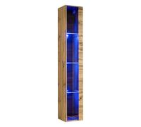 Vitrine Murale LED "Switch" 180cm Naturel