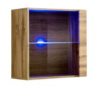 Vitrine Murale LED "Switch" 60cm Naturel