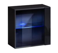 Vitrine Murale LED "Switch" 60cm Noir
