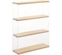 Vitrine Murale Nonemey en Acrylique avec LED - Boîte Anti-Poussière 2/3 Niveaux