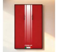 Vitrine Murale pour modèles de Voitures Lego, avec Cadre et Panneau arrière, Compatible avec Les modèles Lego Porsche 911 et Ferrari (réf. 42143). Vitrine Seule.