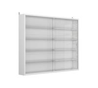 vitrine murale Showla, avec 4 étagères, Blanc, Vicco 57894