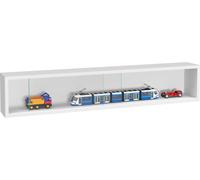 Vitrine murale suspendue sur pied - portes coulissantes - 95 x 18 x 12 cm