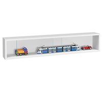 Vitrine Murale Suspendue sur Pied - Portes coulissantes - 95 x 18 x 12 cm
