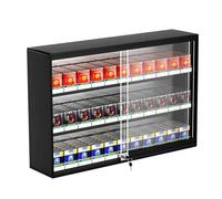 Vitrine murale verrouillable pour cigarettes - Porte coulissante pour vente au détail - Peut contenir 5/10 paquets - Idéal pour les marchés de détail et les magasins