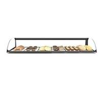 Vitrine Neutre Horizontale Vitre Arrondie - 840 à 1190 mm - SAYL - 1190 mm Noir