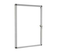 Vitrine Planorga d'extérieur NF, Grise, 4 Feuilles