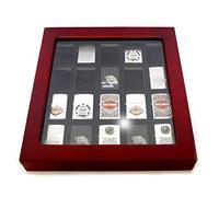 Vitrine pour 20 briquets Bois