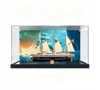Vitrine pour bateau d'expédition LE*GO 10335 Endu*rance - Vitrine en acrylique / couvercle de protection transparent / boîte de rangement anti-poussière (fond)