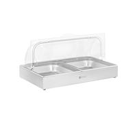 Vitrine pour buffet - 2 x 4 l - Royal Catering - 535 x 335 x 250 mm