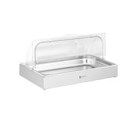 vitrine pour buffet - GN 1/1 - Acier inoxydable avec capot - Royal Catering