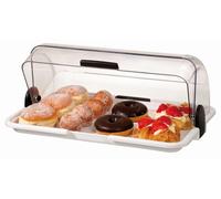 Vitrine pour buffet "Grand" couvercle plexiglas ouverture des 2 côtés - H 195 mm - Bartscher