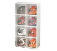 Vitrine pour Casques Armoire De Rangement pour Casques De Moto, Boite Acrylique Carrée Etui Protégé Cabinet Protection Stockage Couverture CollectionsPour Vêtements, Sacs, Livres (Couleur : White, T