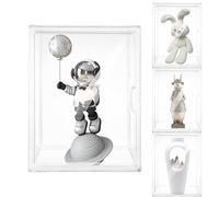 Vitrine pour Collection 39x29x25cm , Boîte d’Exposition Acrylique Transparente Empilable, Magnétique et Amovible - Design Antipoussière, Idéale pour Figurines, Labubu, Voitures et Modèles