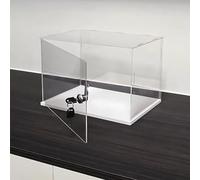 Vitrine pour Collection Effacer Les Boîtes de Verrouillage en Acrylique, Assemblez La Vitrine Des Objets de Collection pour Les Bijoux, Cube de Rangement de Protection Contre La Poussière pour Comptoi