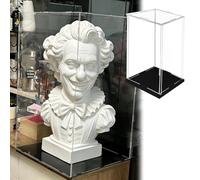 Vitrine pour Collection Grande Vitrine Haute en Acrylique Transparent de 10 15 20 25 30 35 40 50 ou 60 cm, Vitrines Étroites Transparentes(30x30x35cm(12x12x14in))