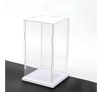 Vitrine pour Collection Vitrine en Acrylique Anti-poussière pour Objets de Collection, Cube Rectangulaire Transparent pour Ranger Figurines, Souvenirs et Blocs de Rangement Transparents(25x25x50cm(10"