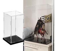 Vitrine pour Collection Vitrine en Acrylique Transparent, Boîte de Présentation Cubique Rectangulaire Haute, Vitrine en Plastique Anti-UV(15x15x45cm(6x6x18in))