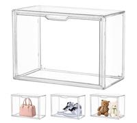 Vitrine pour Collection - Vitrine Exposition Figurine - Boite Transparent pour Figurines, Voitures Miniatures, Maquettes - Vitrine Acrylique Transparente - 36x27x23cm